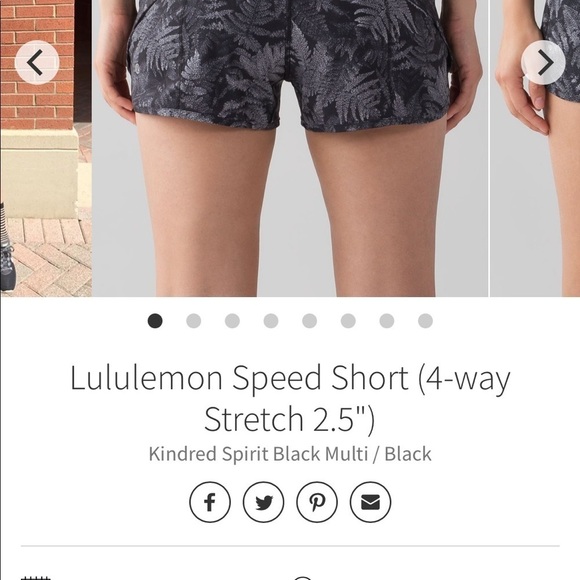 Lululemon speed shorts - Picture 3 of 5